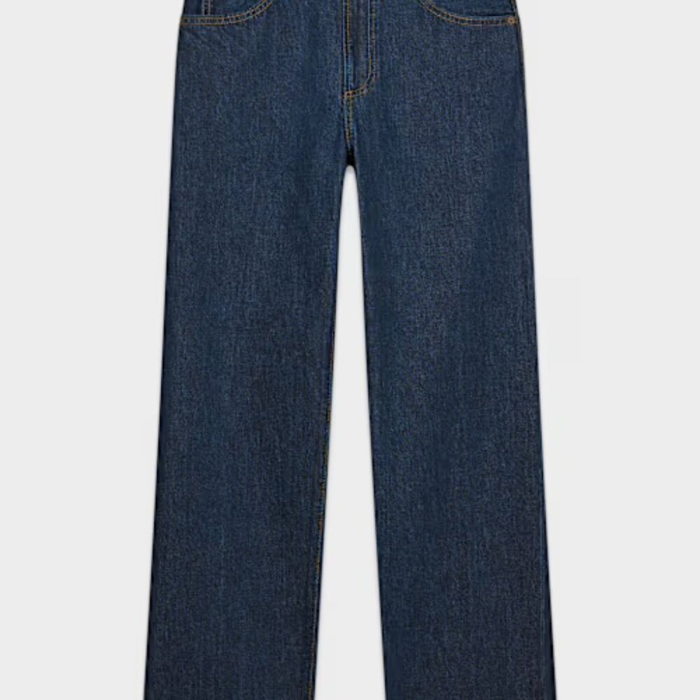 NWT Aritzia Denim Forum 90s Marlo Hi-Rise Baggy Jean Midnight Bleu 25